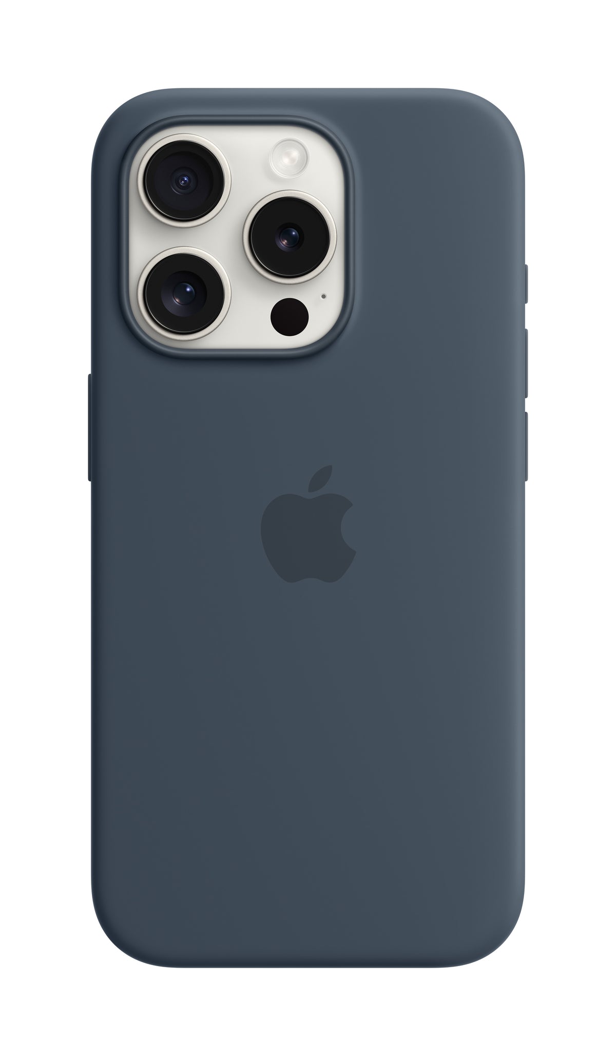 iPhone 15 Pro Silicone Case - Storm Blue