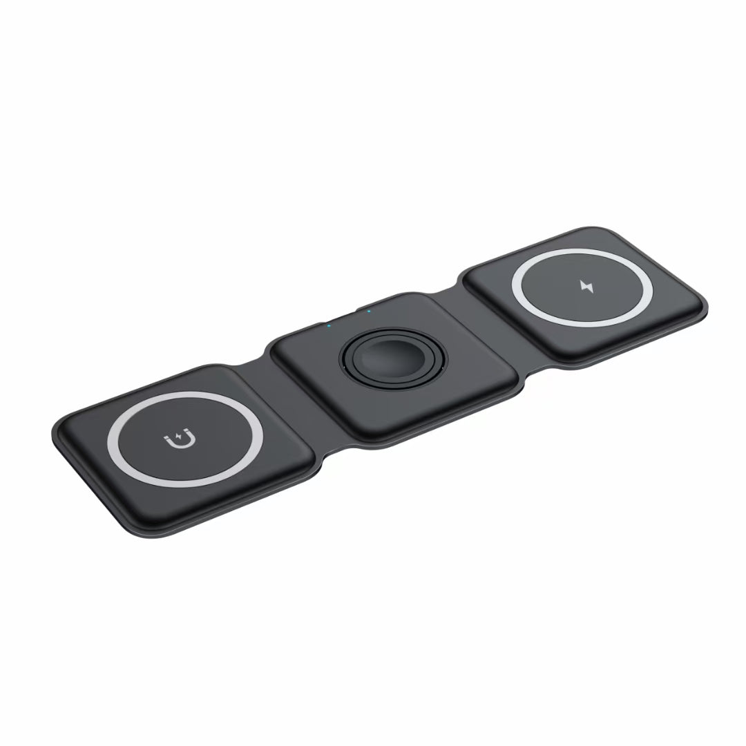 Moov 3-in-1 Foldable Wireless Charger - Black