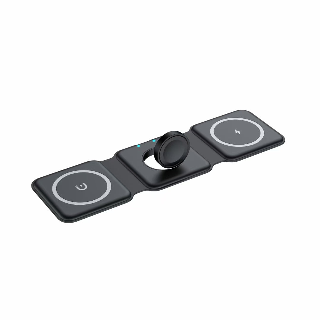 Moov 3-in-1 Foldable Wireless Charger - Black