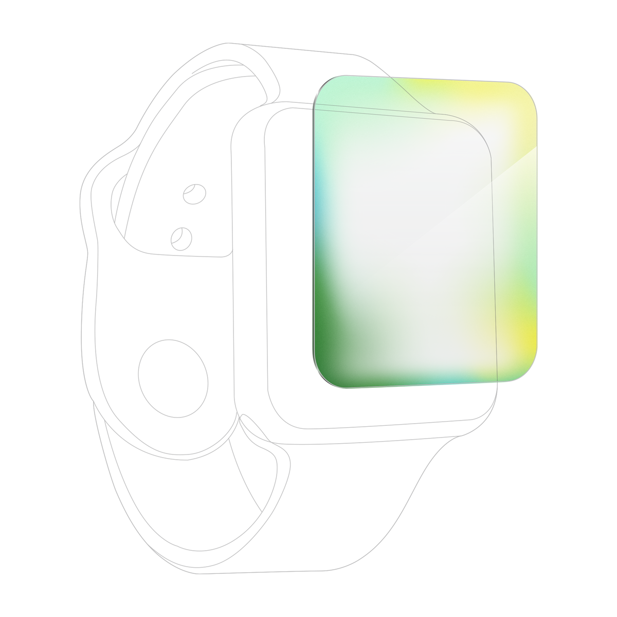 InvisibleShield Ultra ECO Apple Watch Ultra Case Friendly Screen Protector
