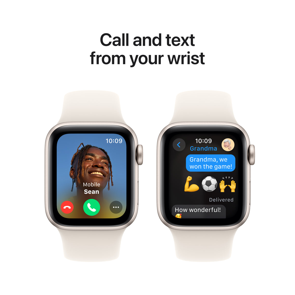 Apple Watch SE GPS 40MM Starlight Aluminium case Starlight Sport M/L