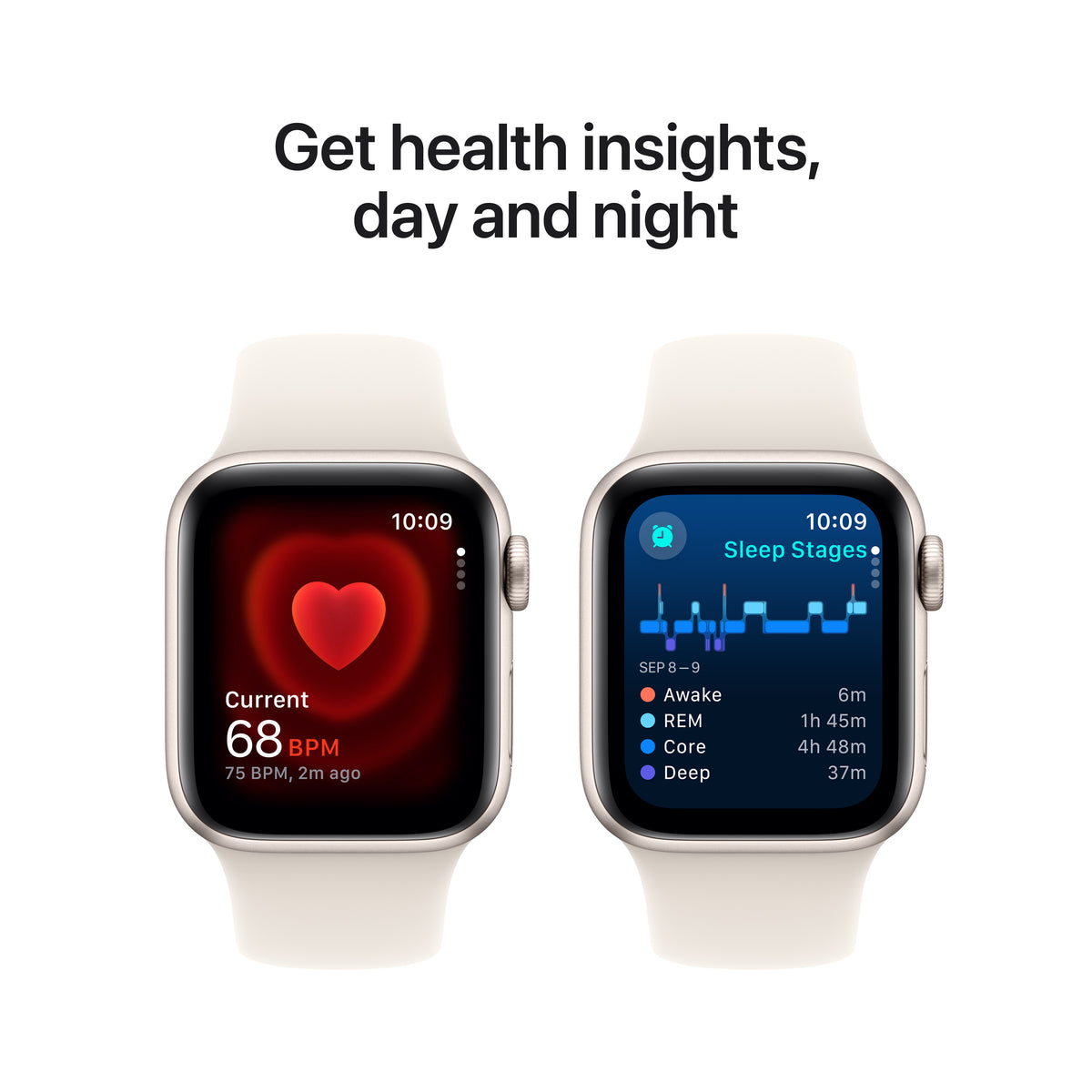 Apple Watch SE GPS 40MM Starlight Aluminium case Starlight Sport M/L