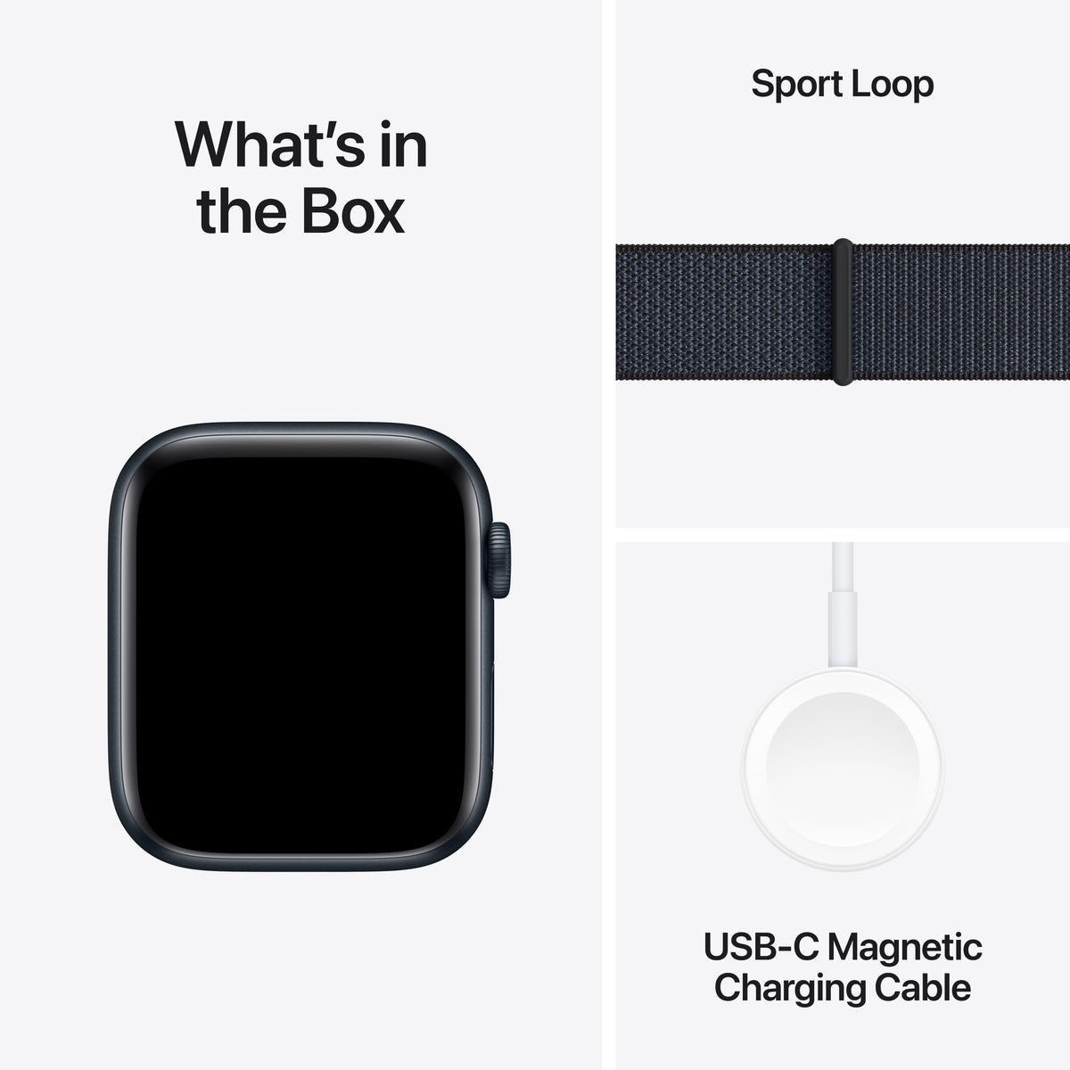 Apple Watch SE GPS 44mm Midnight Aluminium case Ink Sport