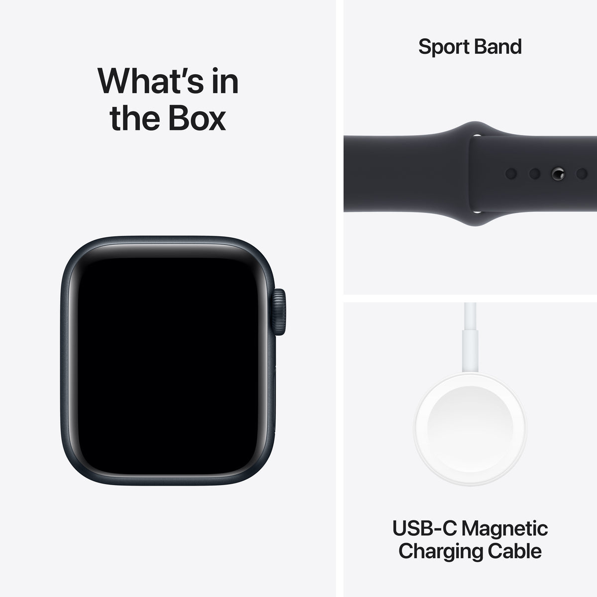 Apple Watch SE 40mm Midnight Aluminium Case With Midnight  Sport Band M/L - GPS