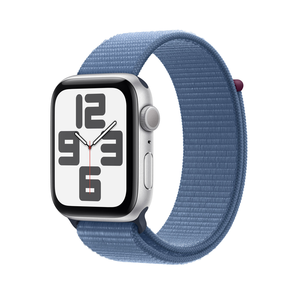 Apple Watch SE 44mm Silver Aluminium Case With Winter Blue Sport Loop - GPS