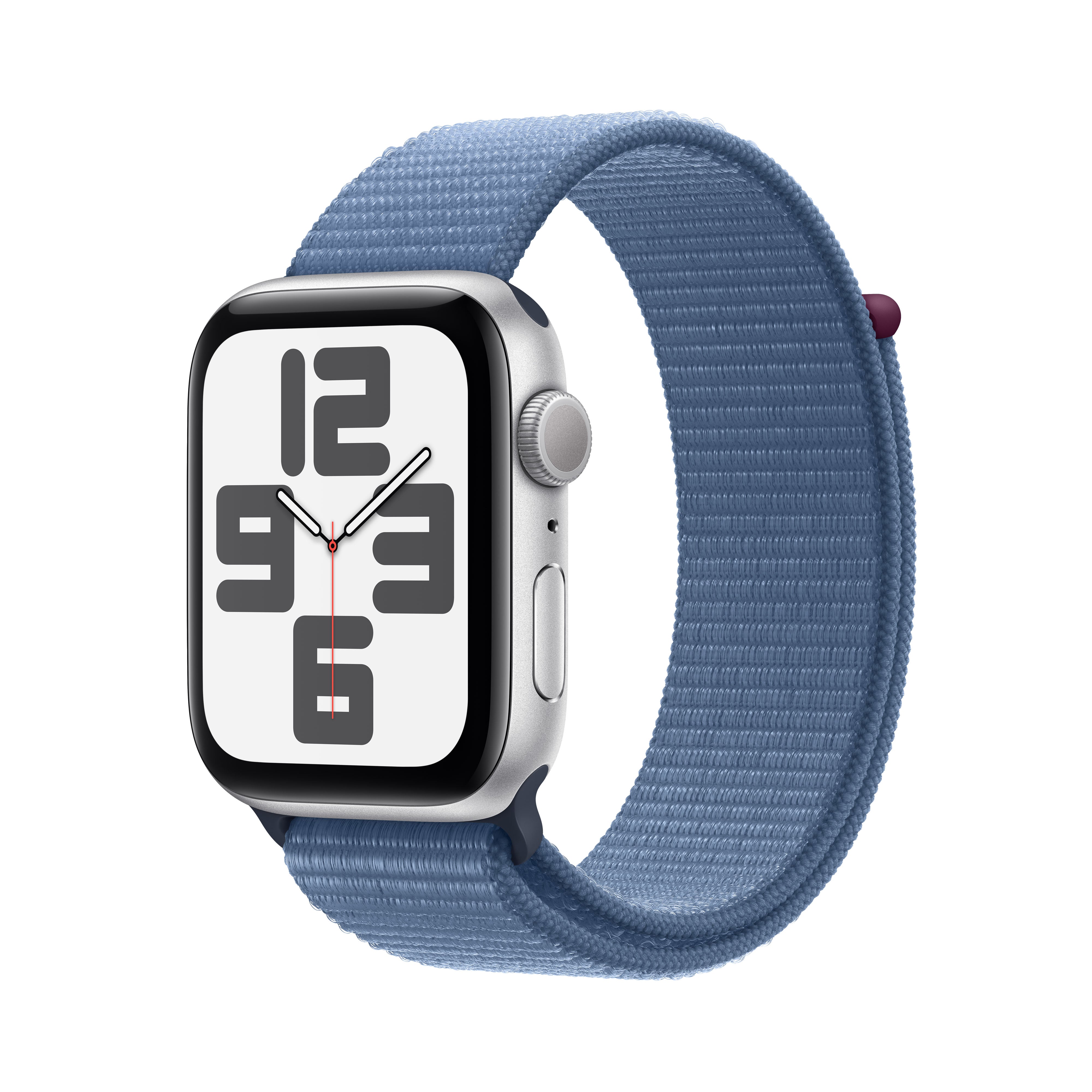 Apple Watch SE 44mm Silver Aluminium Case With Winter Blue Sport Loop GPS iStore Botswana Online