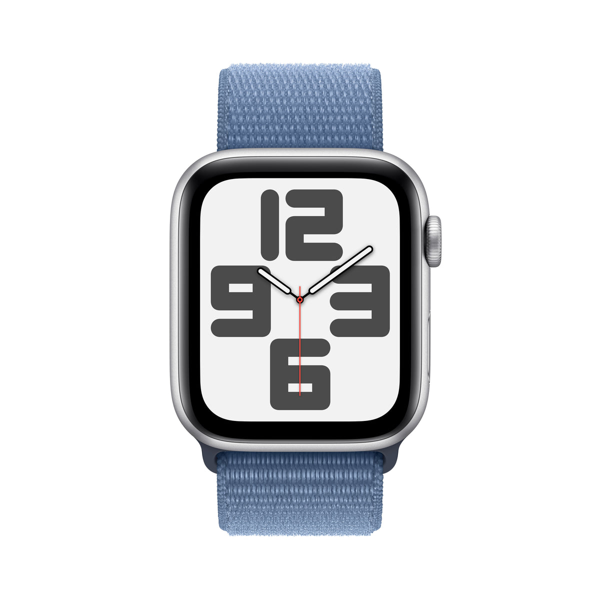 Apple Watch SE 44mm Silver Aluminium Case With Winter Blue Sport Loop - GPS