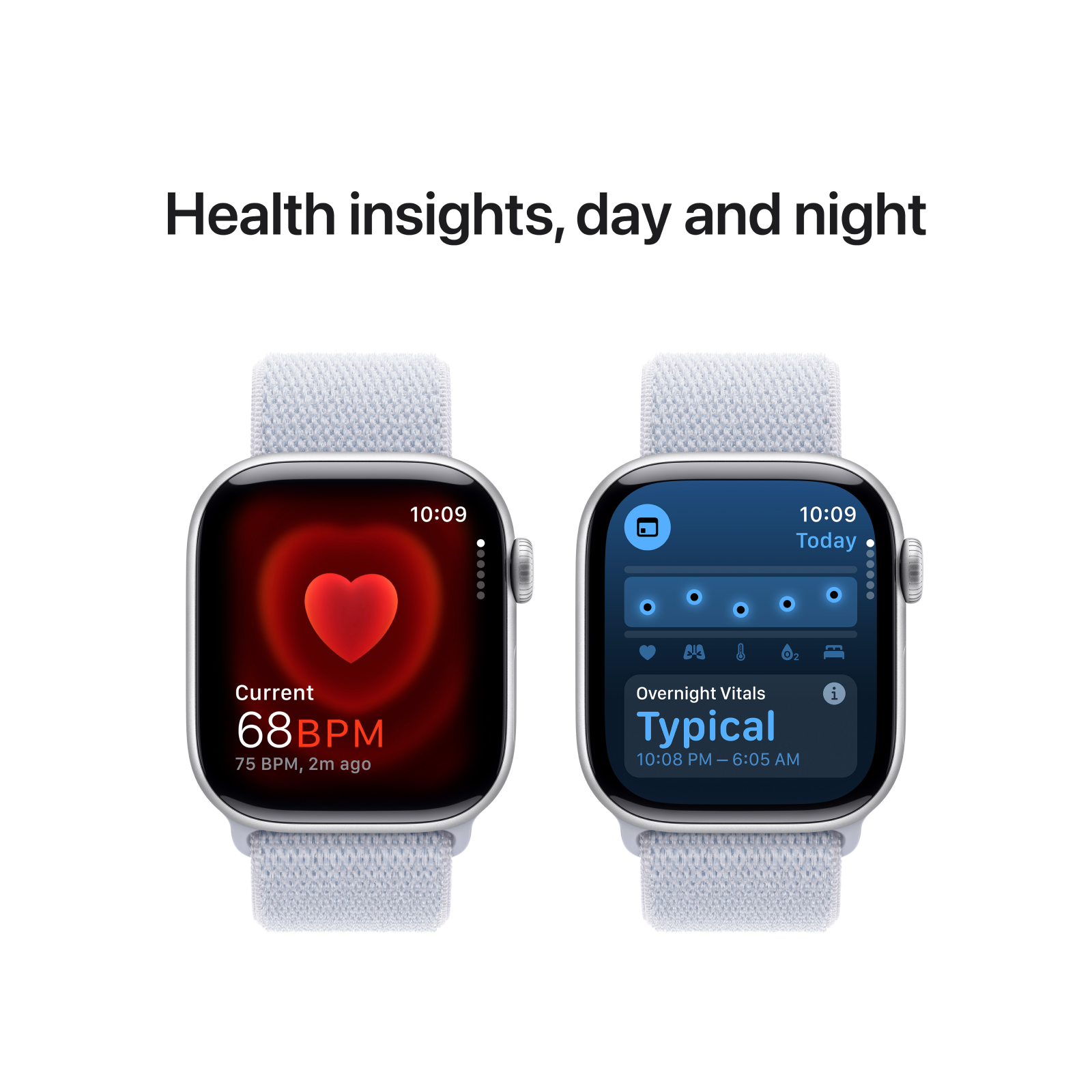 Apple Watch Series 10 GPS 42mm Silver Aluminium Case with Blue Cloud Sport Loop iStore Botswana Online