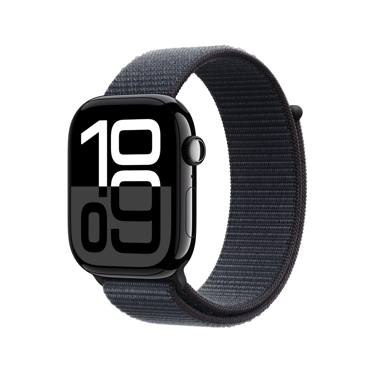 Apple Watch Series 10 GPS 46mm Jet Black Aluminium Case with Ink Sport Loop