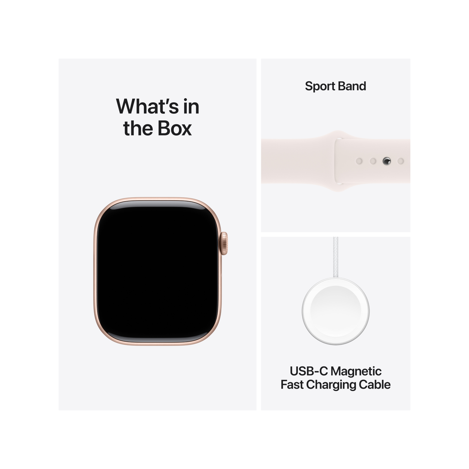 Apple Watch Series 10 GPS 46mm Rose Gold Aluminium Case with Light Blush Sport Band M L iStore Botswana Online