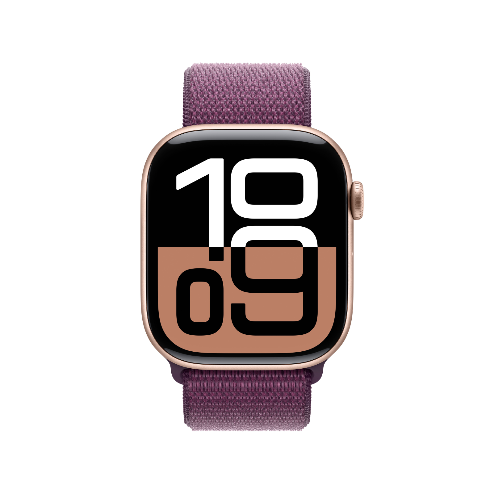 Apple Watch Series 10 GPS 46mm Rose Gold Aluminium Case with Plum Spor