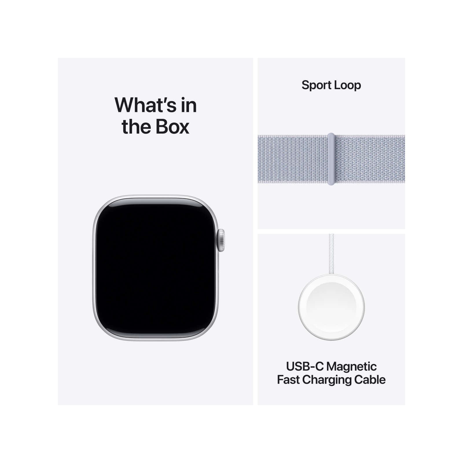 Apple Watch Series 10 GPS 46mm Silver Aluminium Case with Blue Cloud S