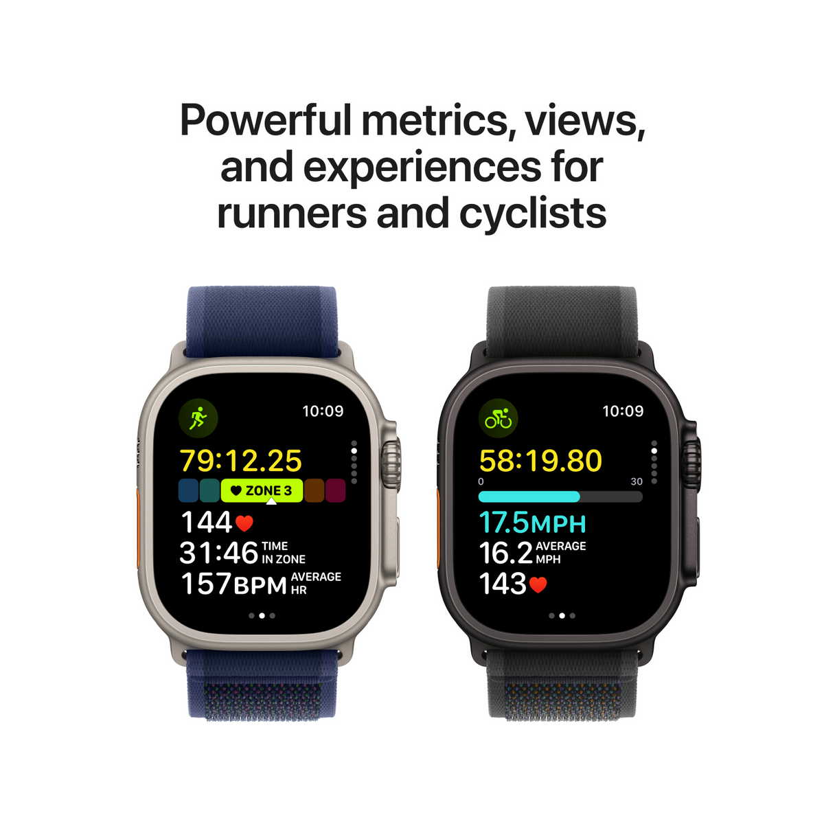 Apple Watch Ultra 2 GPS + Cellular 49mm Black Titanium Case with Black Trail Loop - M/L