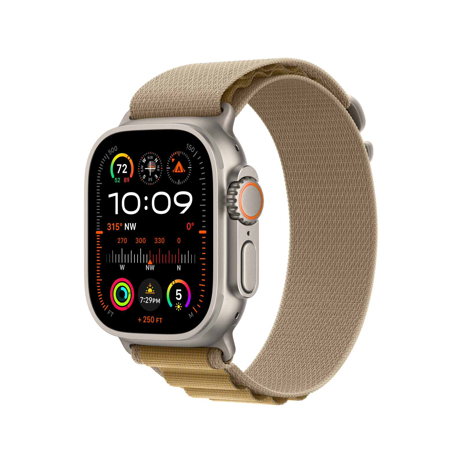 Apple Watch Ultra 2 GPS Cellular 49mm Natural Titanium Case with Tan Alpine Loop Small iStore Botswana Online