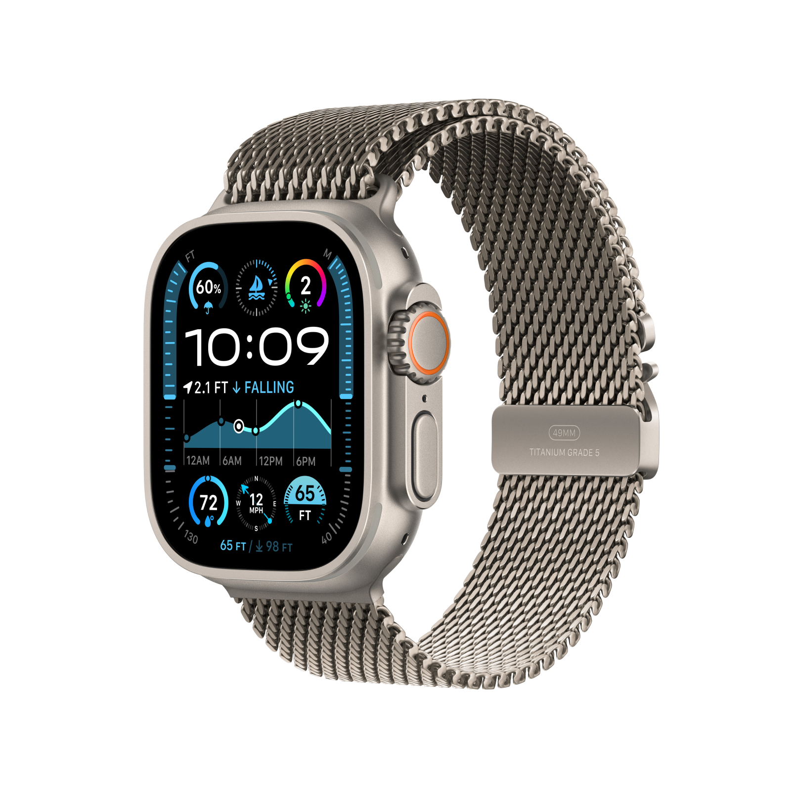 Apple Watch Ultra 2 GPS + Cellular 49mm Natural Titanium Case with Nat