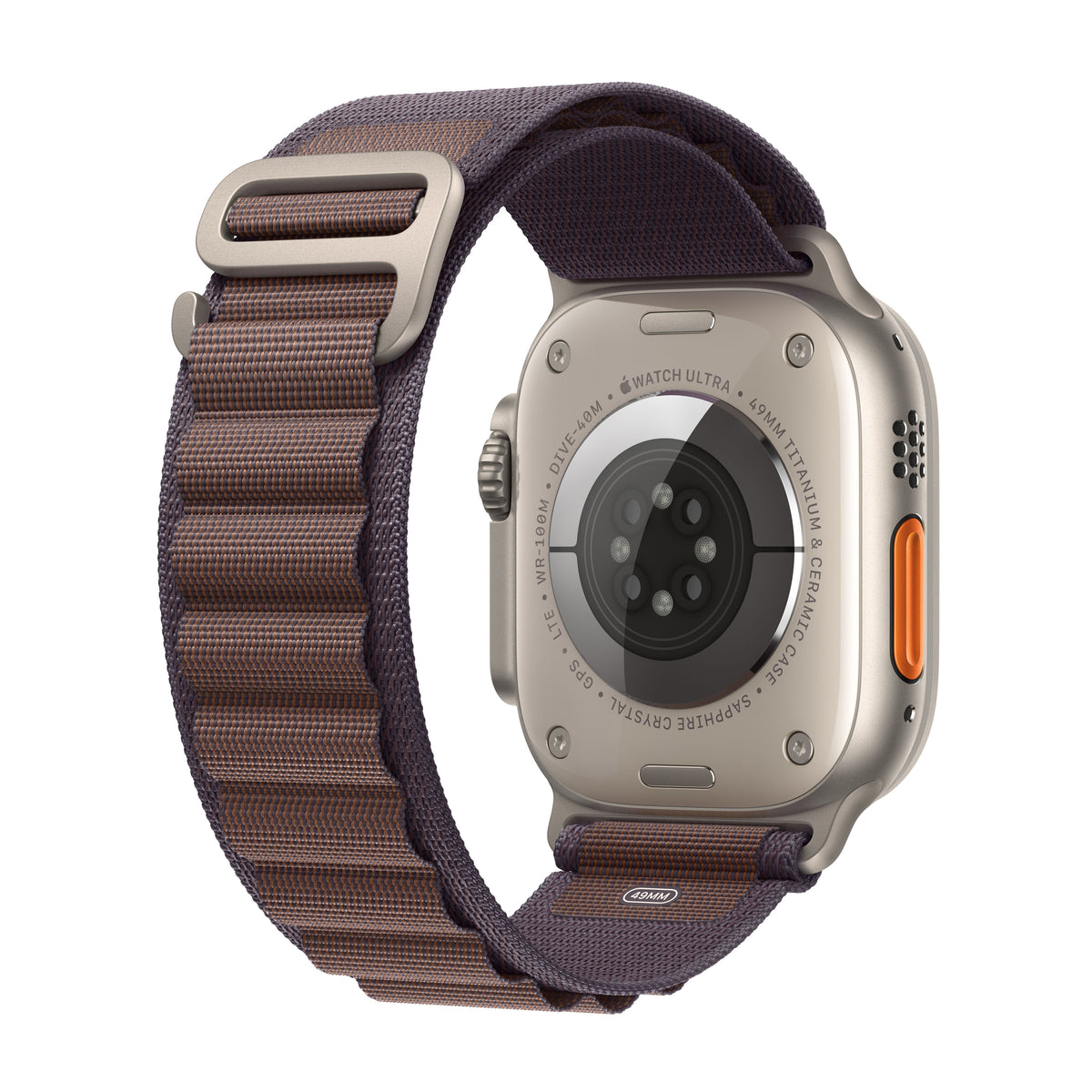Apple Watch Ultra 2 GPS + Cellular, 49mm Titanium Case with Indigo Alpine Loop - Large