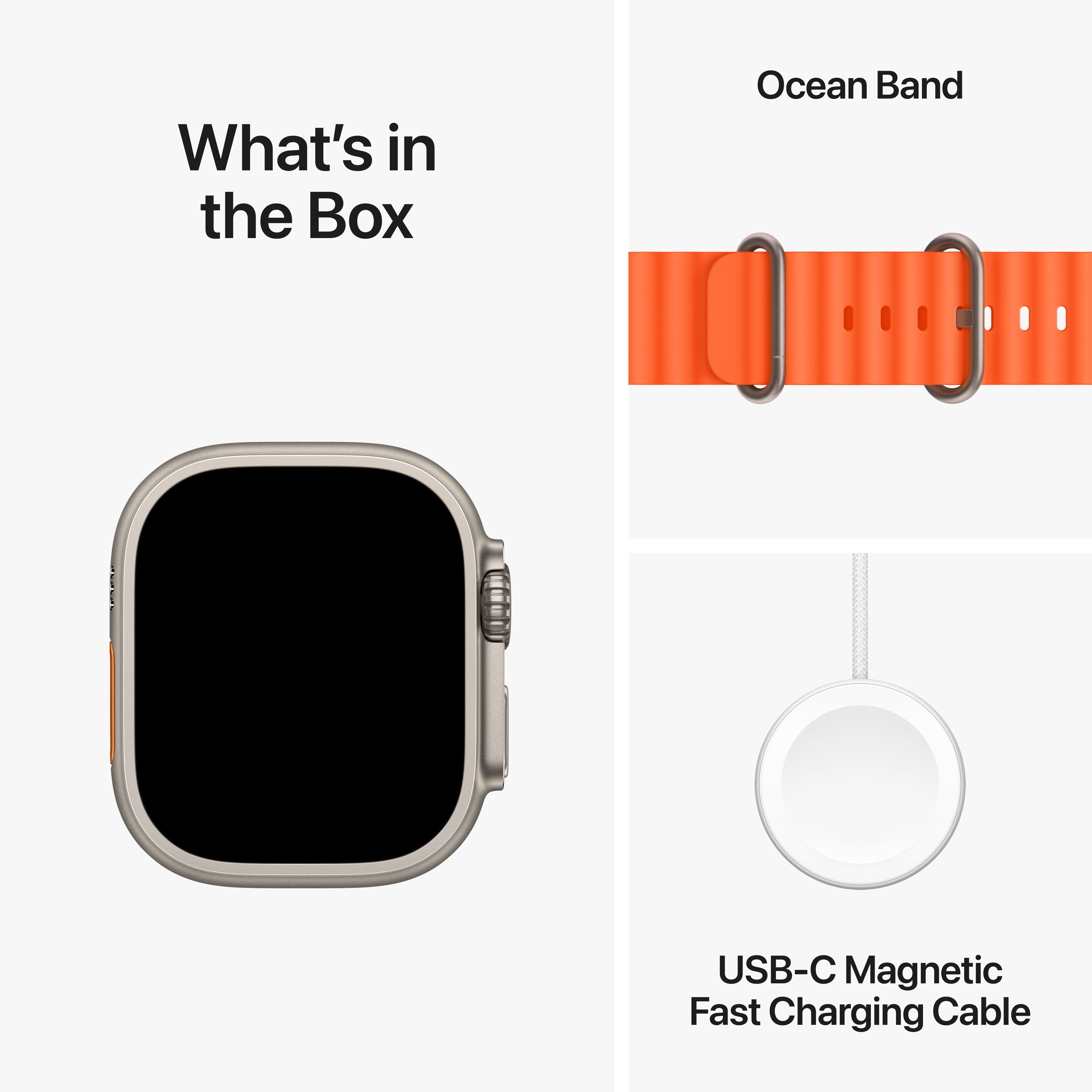 49mm Orange Ocean Band - Apple