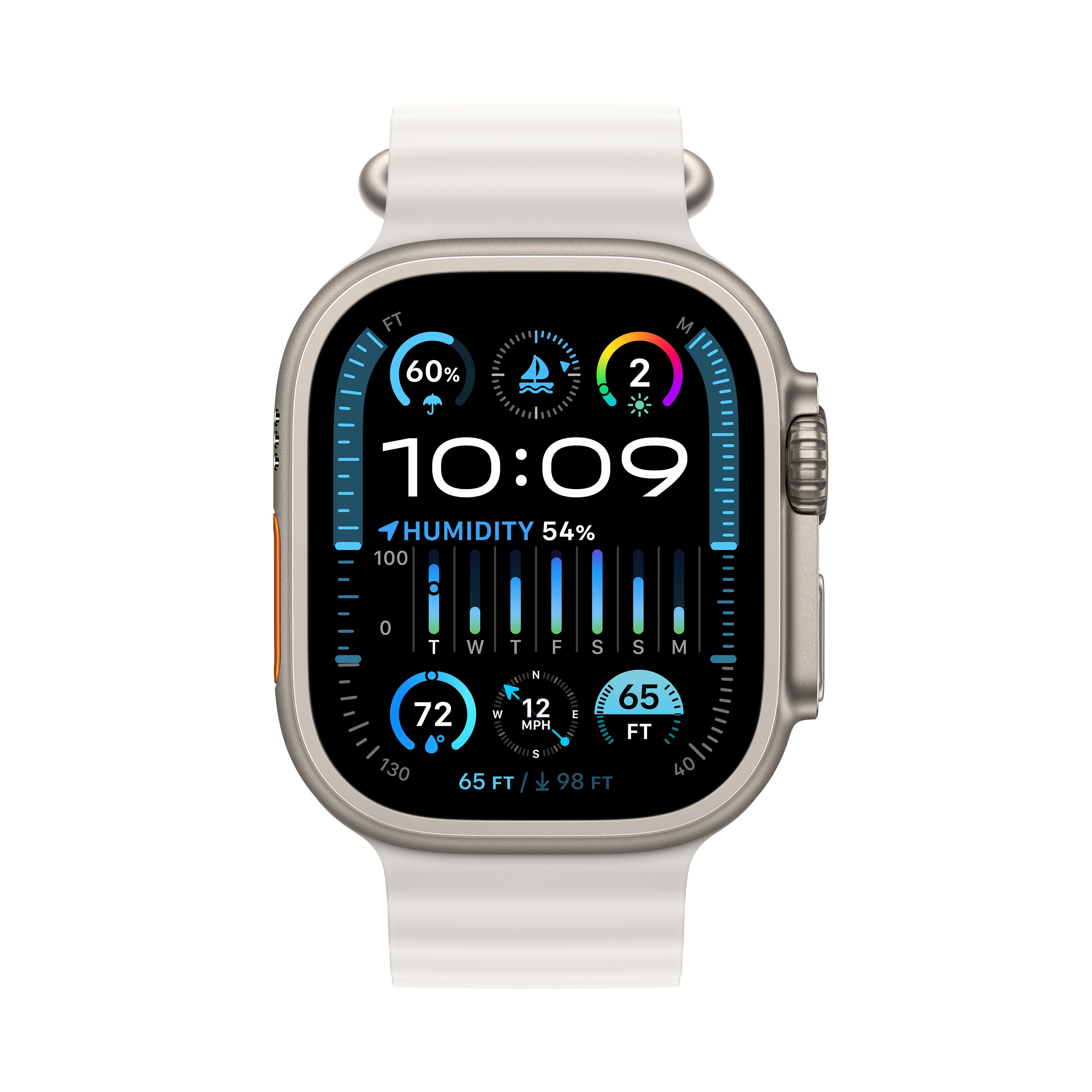 Apple Watch Ultra 2 GPS Cellular 49mm Titanium Case with White
