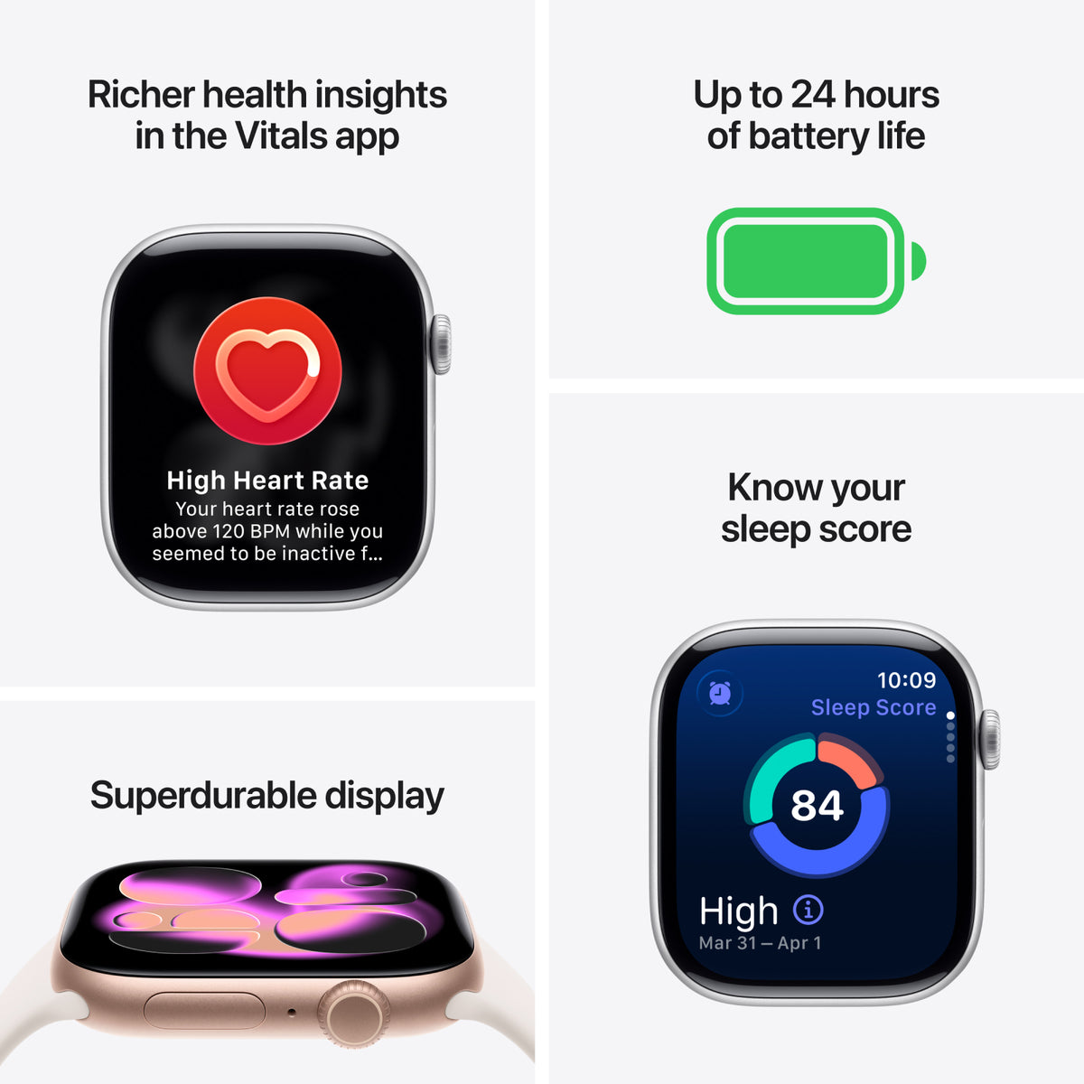 Apple Watch Series 11 GPS 42mm Jet Black Aluminium Case with Black Sport Band - M/L