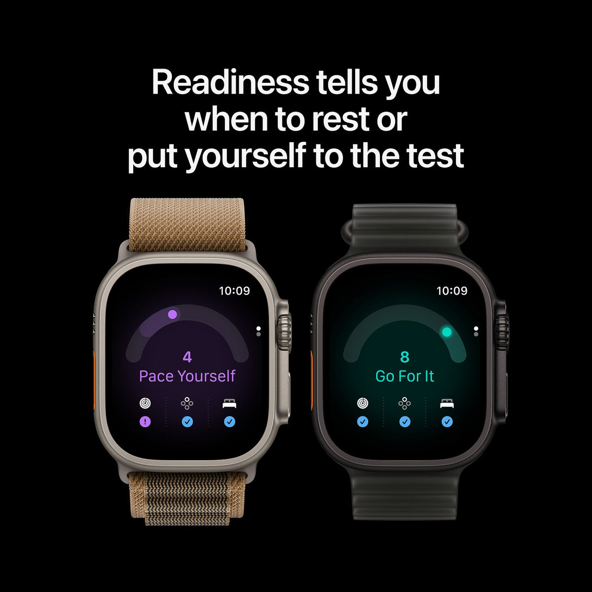 Apple Watch Ultra 4 GPS + Cellular 49mm Black Titanium Case with Translucent Black Ocean Band