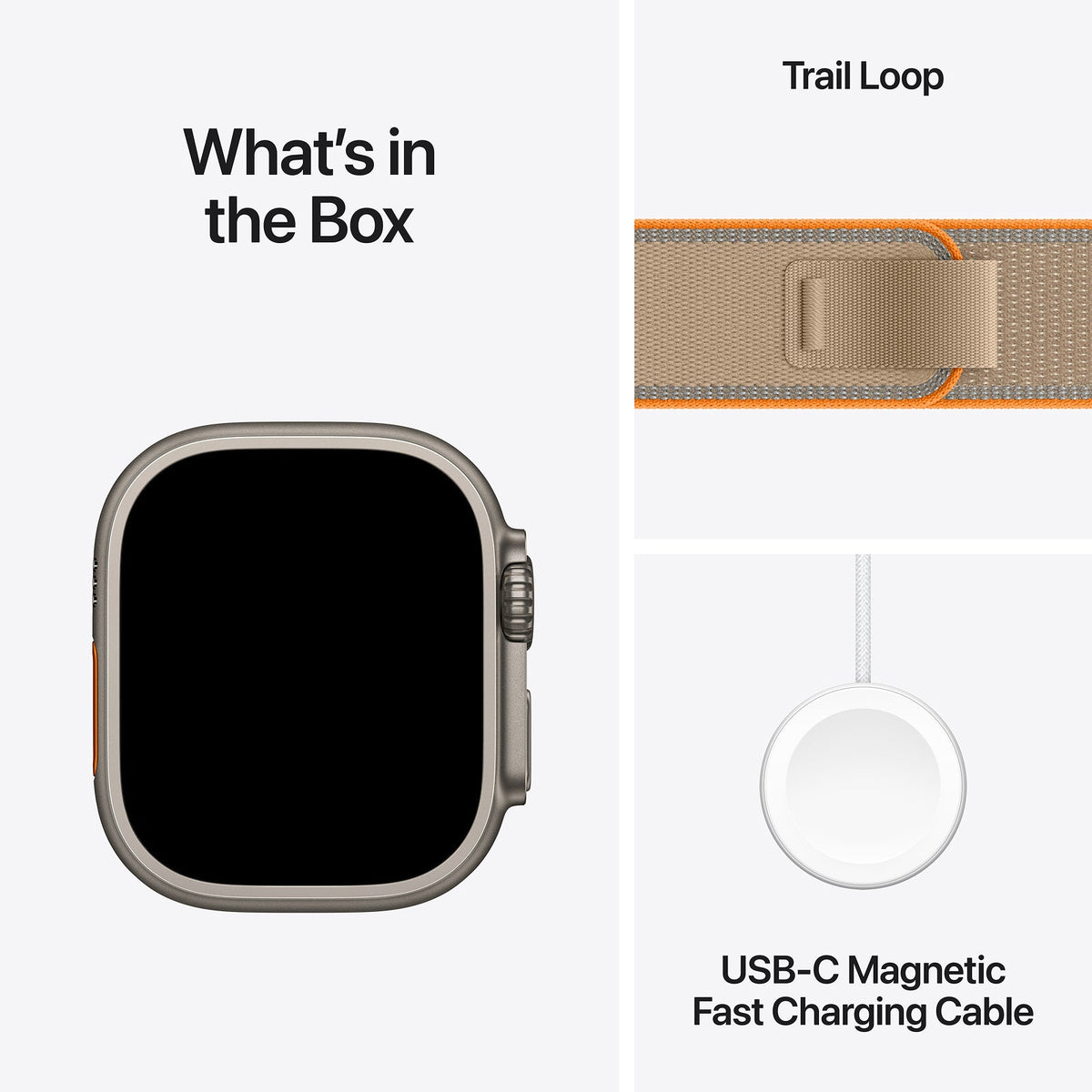 Apple Watch Ultra 4 GPS + Cellular 49mm Natural Titanium Case with Sand Trail Loop - S/M