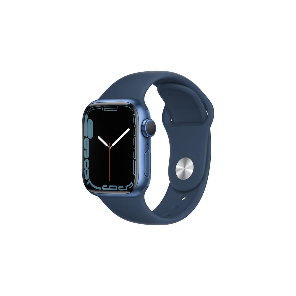 Apple Watch Series 7 GPS 41mm Blue Aluminium Case with Abyss Blue