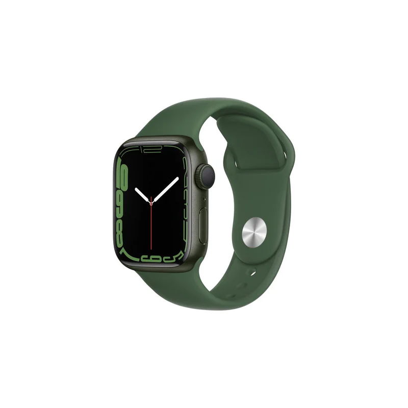 Apple Watch Series 7 GPS 41mm Green Aluminium Case with Clover Sport Band - Regular - iStore Botswana Online