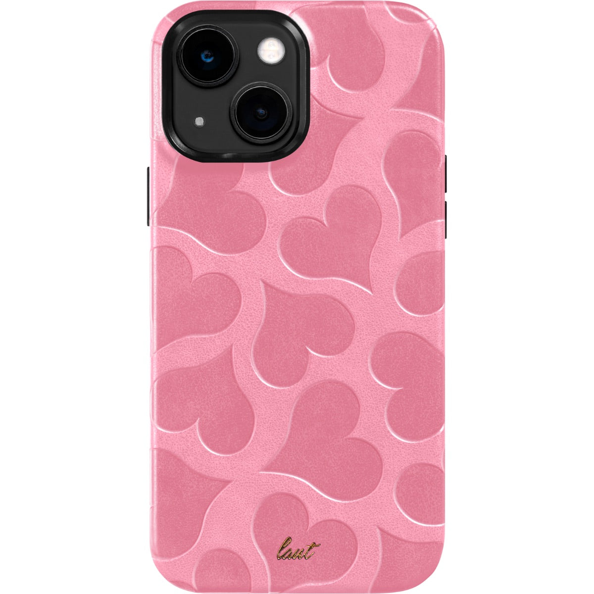 Motif Heart iPhone 14 Pro Pink