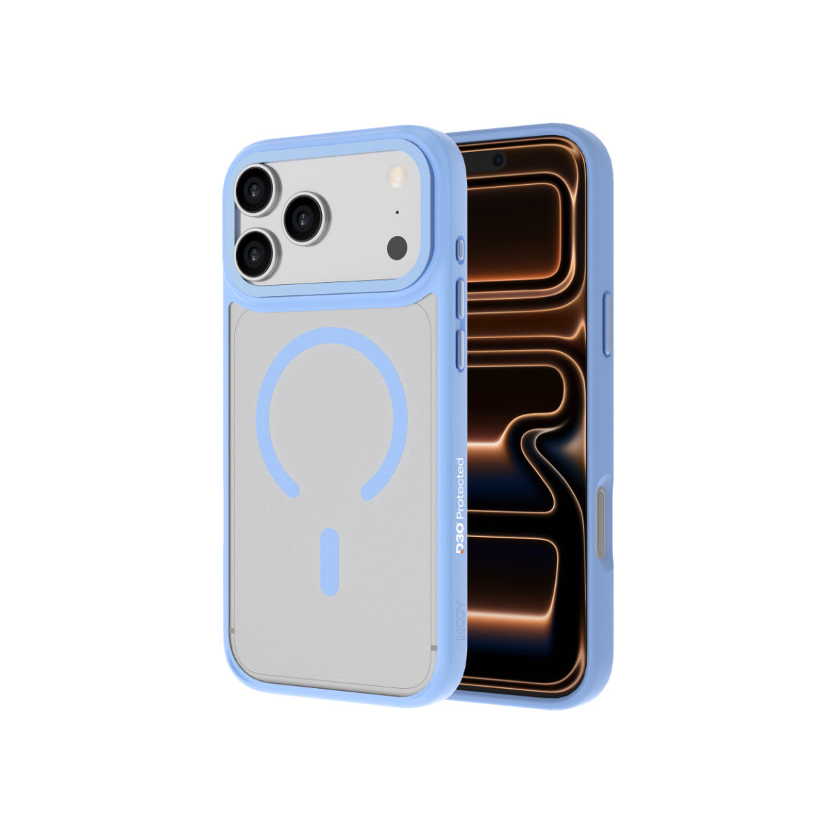 Moov Luxe Edge Case with MagSafe for iPhone 18 / 17 Pro Max  - Light Blue