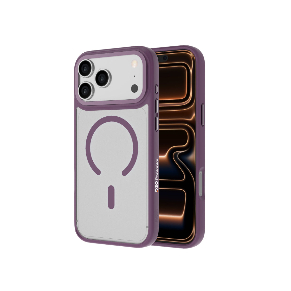 Moov Luxe Edge Case with MagSafe for iPhone 18 Pro Max / iPhone 17 Pro Max - Dark Cherry