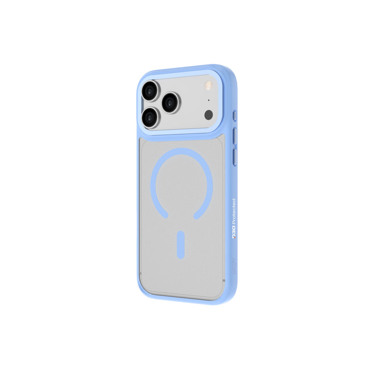 Moov Luxe Edge Case with MagSafe for iPhone 18 Pro / iPhone 17 Pro - Light Blue