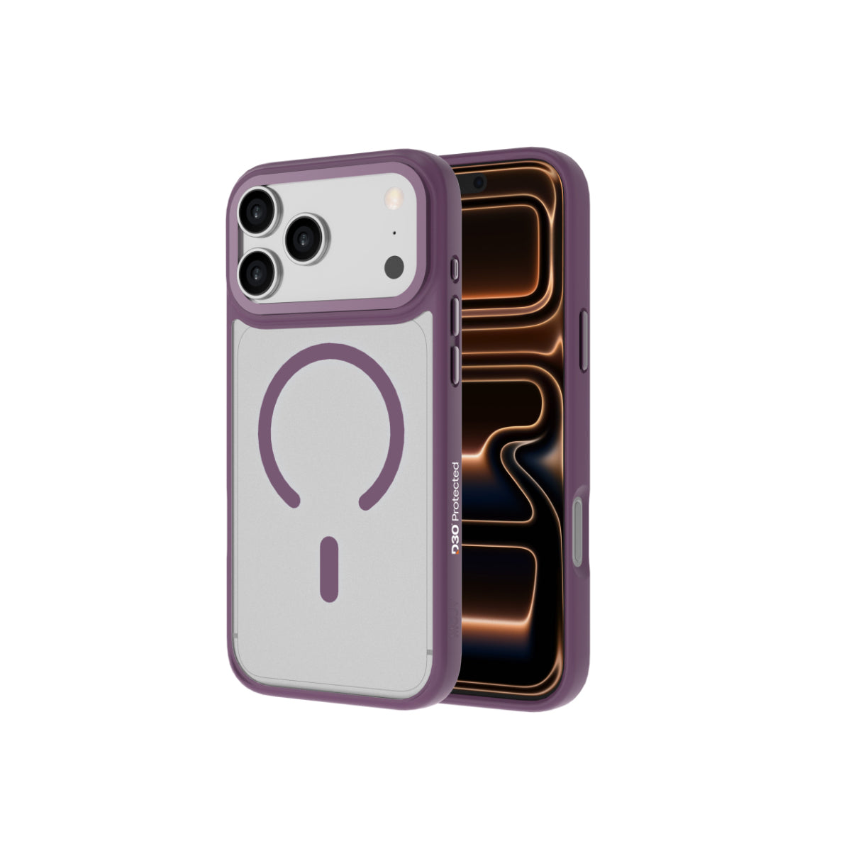 Moov Luxe Edge Case with MagSafe for iPhone 18 Pro / iPhone 17 Pro - Dark Cherry