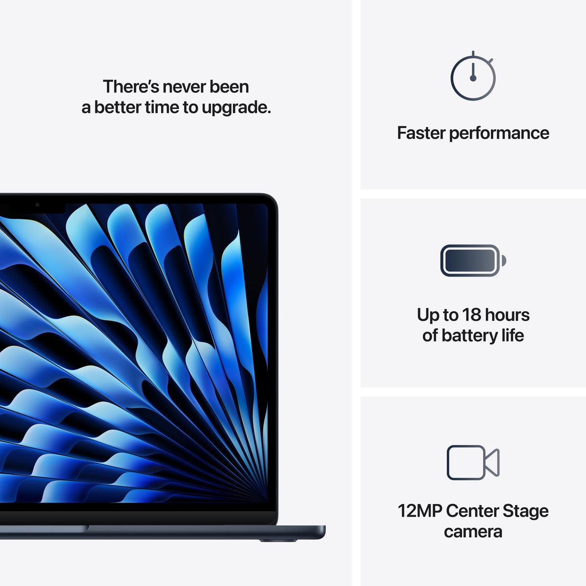 13-Inch MacBook Air: Apple M4 Chip with 10-Core CPU and 8-Core GPU, 16GB, 256GB SSD - Midnight