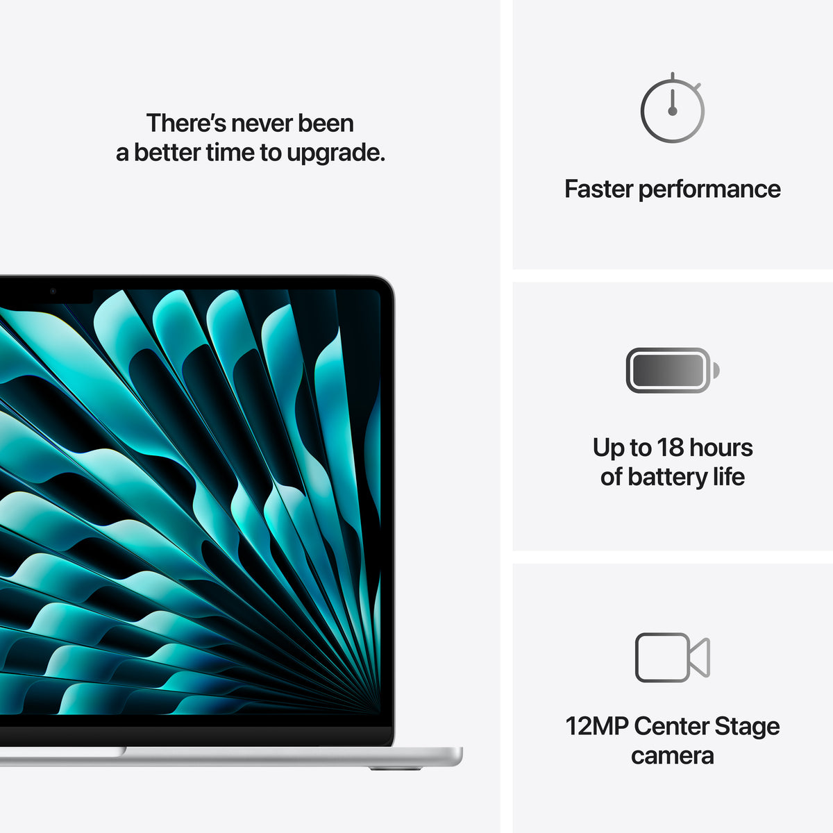13-inch MacBook Air: Apple M4 chip with 10-core CPU and 10-core GPU, 16GB, 512GB SSD - Silver