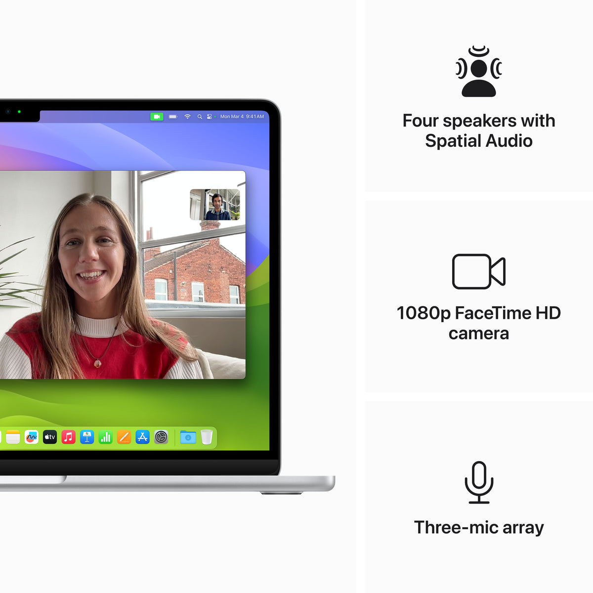 13-inch MacBook Air M3 with 8-Core CPU and 8-Core GPU, 16GB, 256GB SSD - Silver