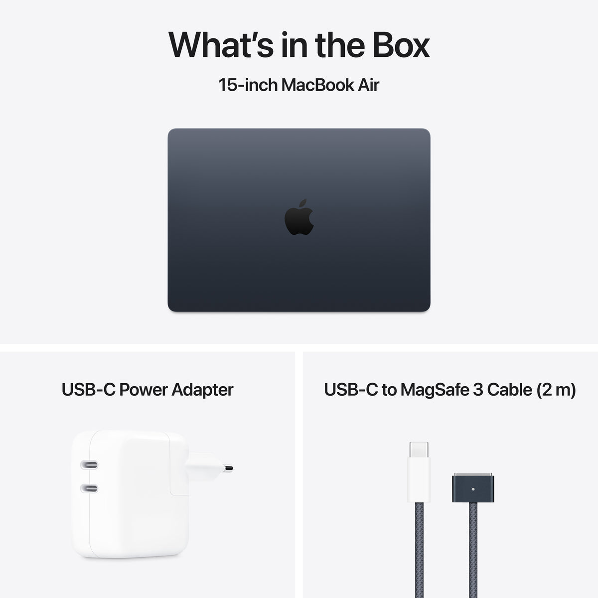15-Inch MacBook Air: Apple M4 Chip with 10-Core CPU and 10-Core GPU, 16GB, 512GB SSD - Midnight