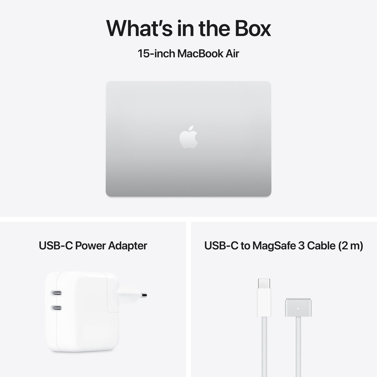 15-Inch MacBook Air: Apple M4 Chip with 10-Core CPU and 10-Core GPU, 24GB, 512GB SSD - Silver