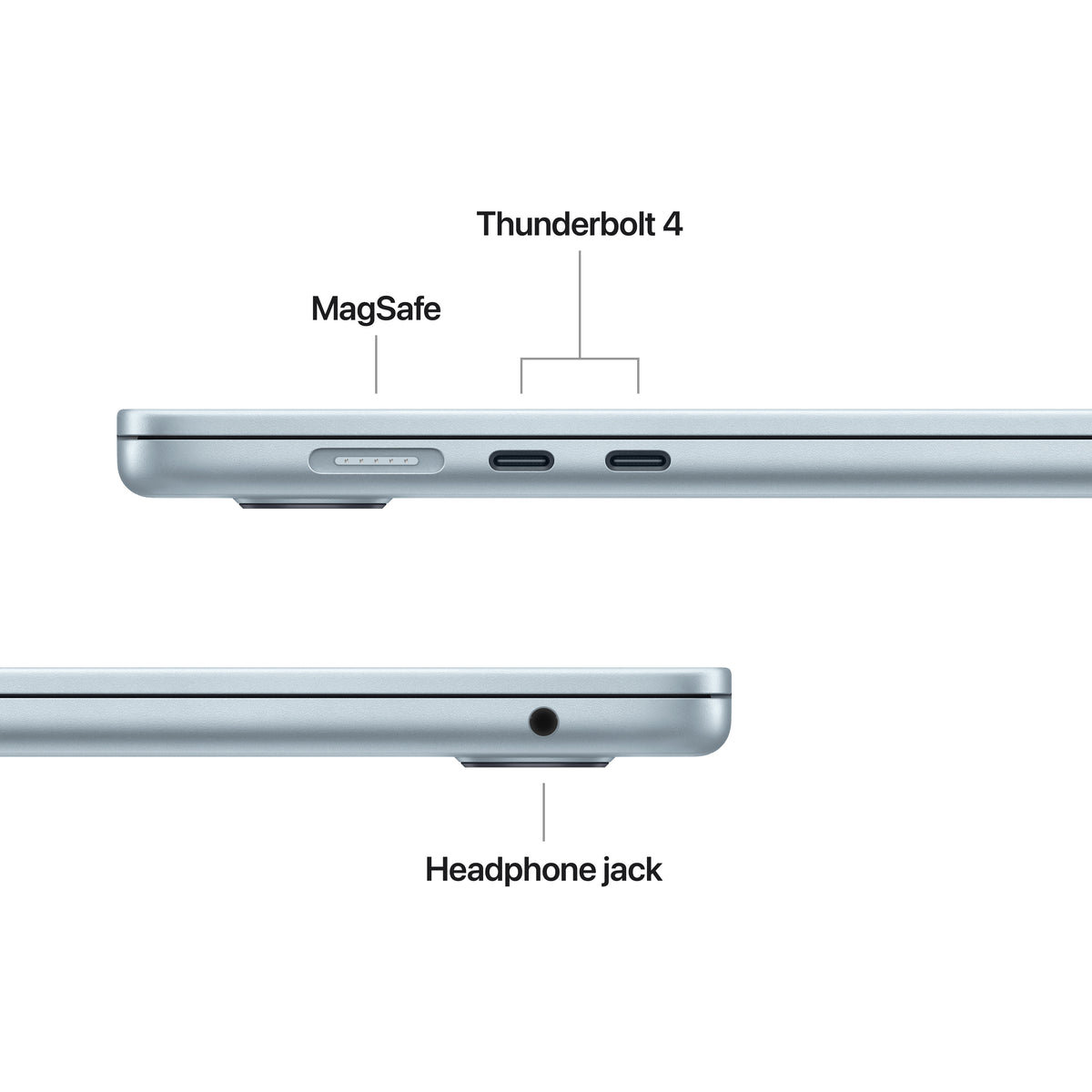 15-Inch MacBook Air: Apple M4 Chip with 10-Core CPU and 10-Core GPU, 16GB, 256GB SSD - Sky Blue
