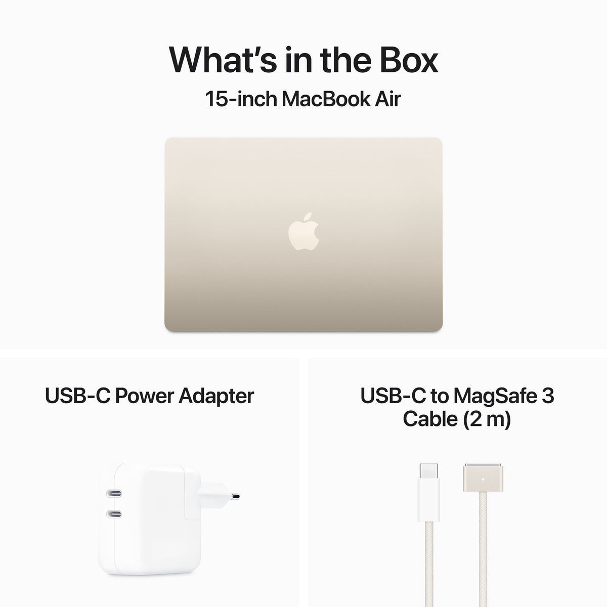 MacBook Air 15&quot;: M3 chip 512GB - Starlight