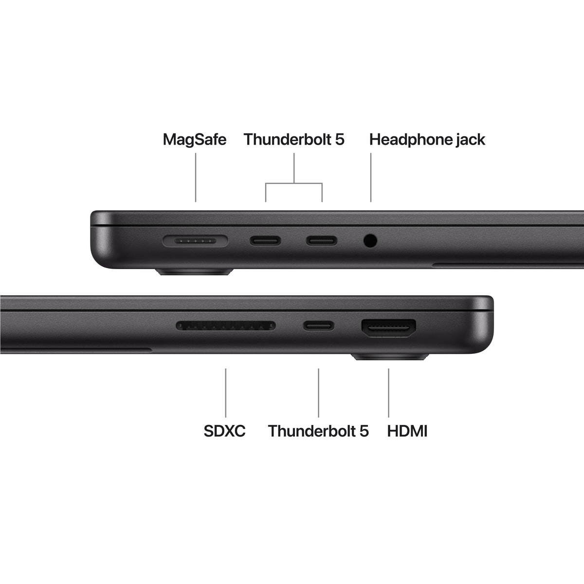 14-inch MacBook Pro: Apple M5 PRO CHIP with 15‑CORE CPU and 16‑CORE GPU, 24GB, 1TB SSD - Space Black