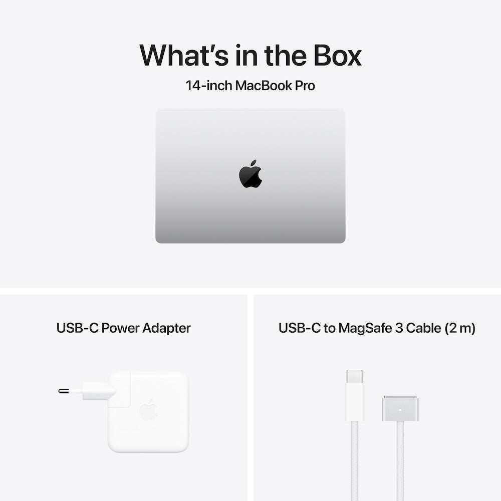 14-inch MacBook Pro: Apple M4 Pro chip with 12‑core CPU and 16‑core GPU, 24GB, 512GB SSD - Silver