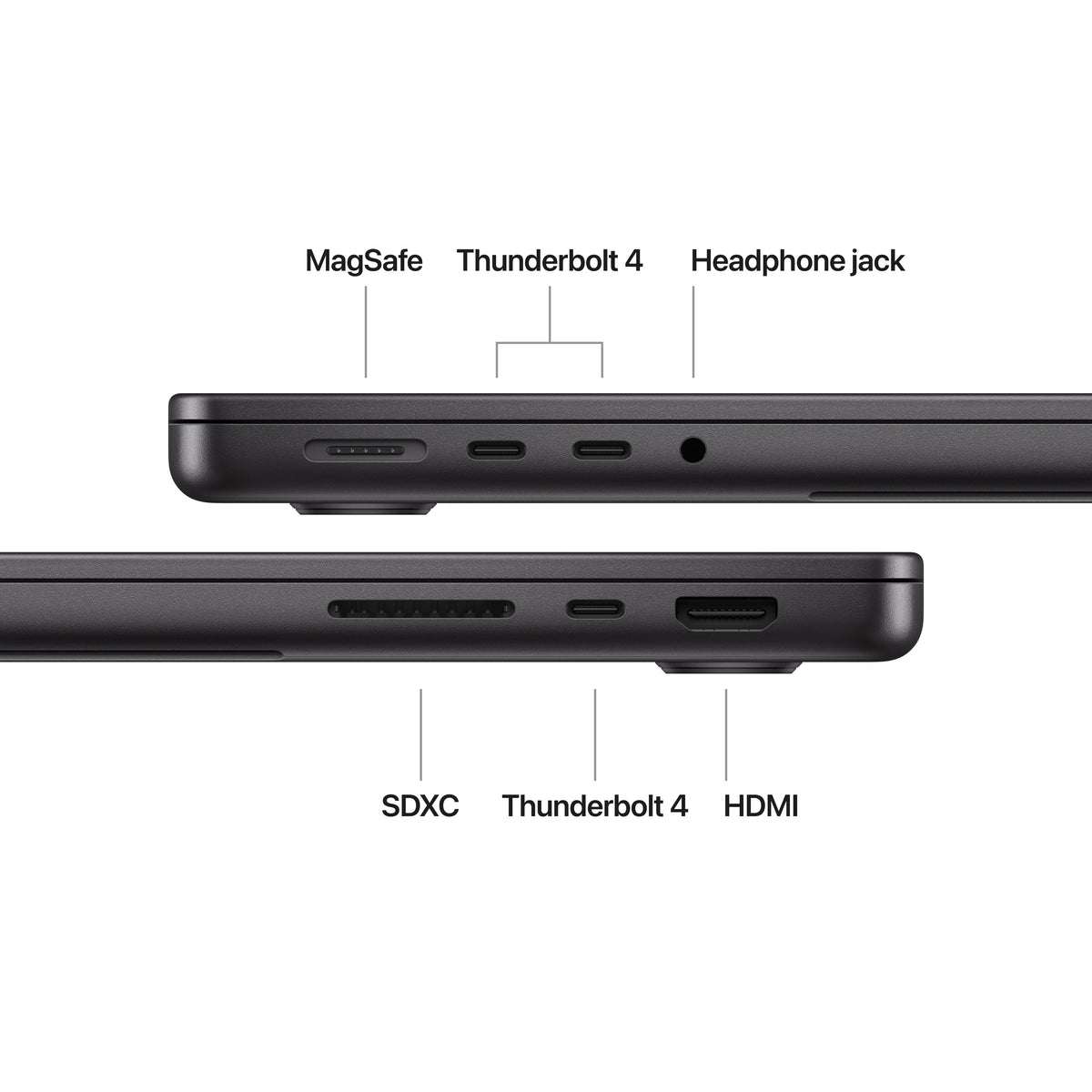 14-inch MacBook Pro: Apple M4 chip with 10‑core CPU and 10‑core GPU, 16GB, 512GB SSD - Space Black