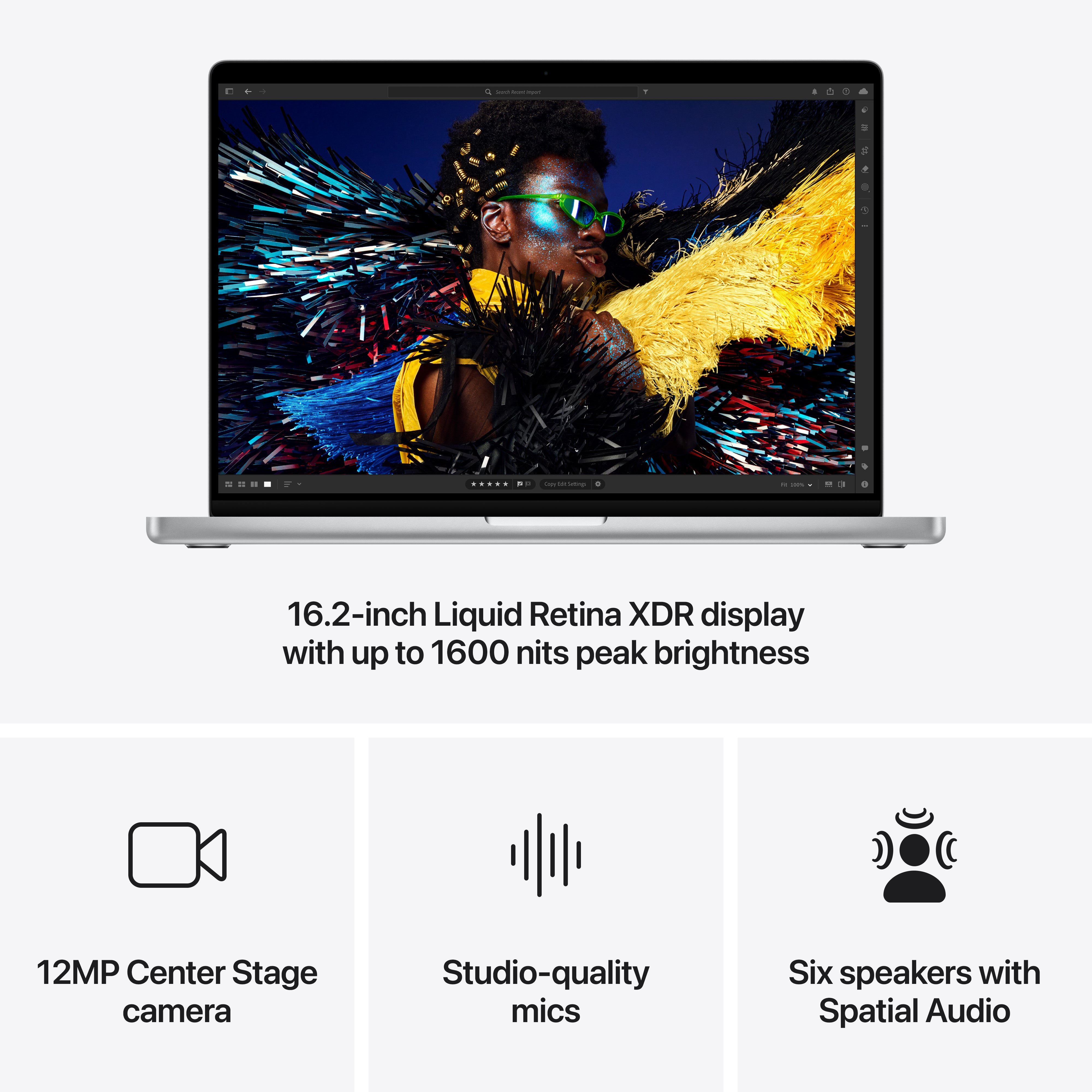 16-inch MacBook Pro: Apple M4 Max chip with 16‑core CPU and 40