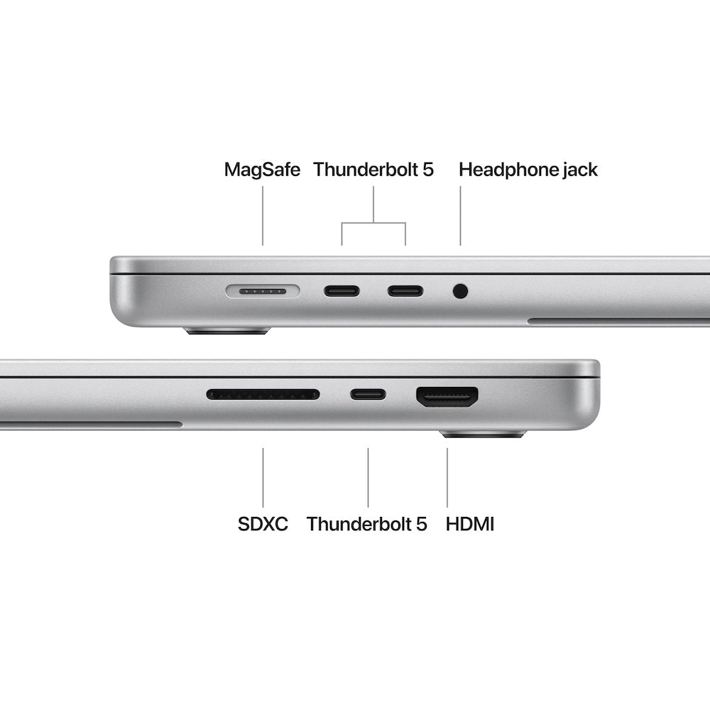 16-inch MacBook Pro: Apple M4 Pro chip with 14‑core CPU and 20‑core GPU, 24GB, 512GB SSD - Silver