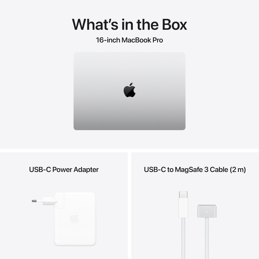 16-inch MacBook Pro: Apple M4 Pro chip with 14‑core CPU and 20‑core GPU, 24GB, 512GB SSD - Silver