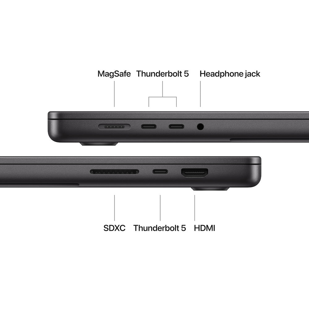 16-inch MacBook Pro: Apple M4 Pro chip with 14‑core CPU and 20‑core GPU, 24GB, 512GB SSD - Space Black