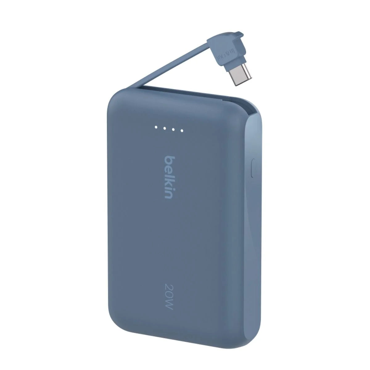Belkin 10 000 mAh 20W Power Bank with USB-C Integrated Cable and USB-C port - Blue