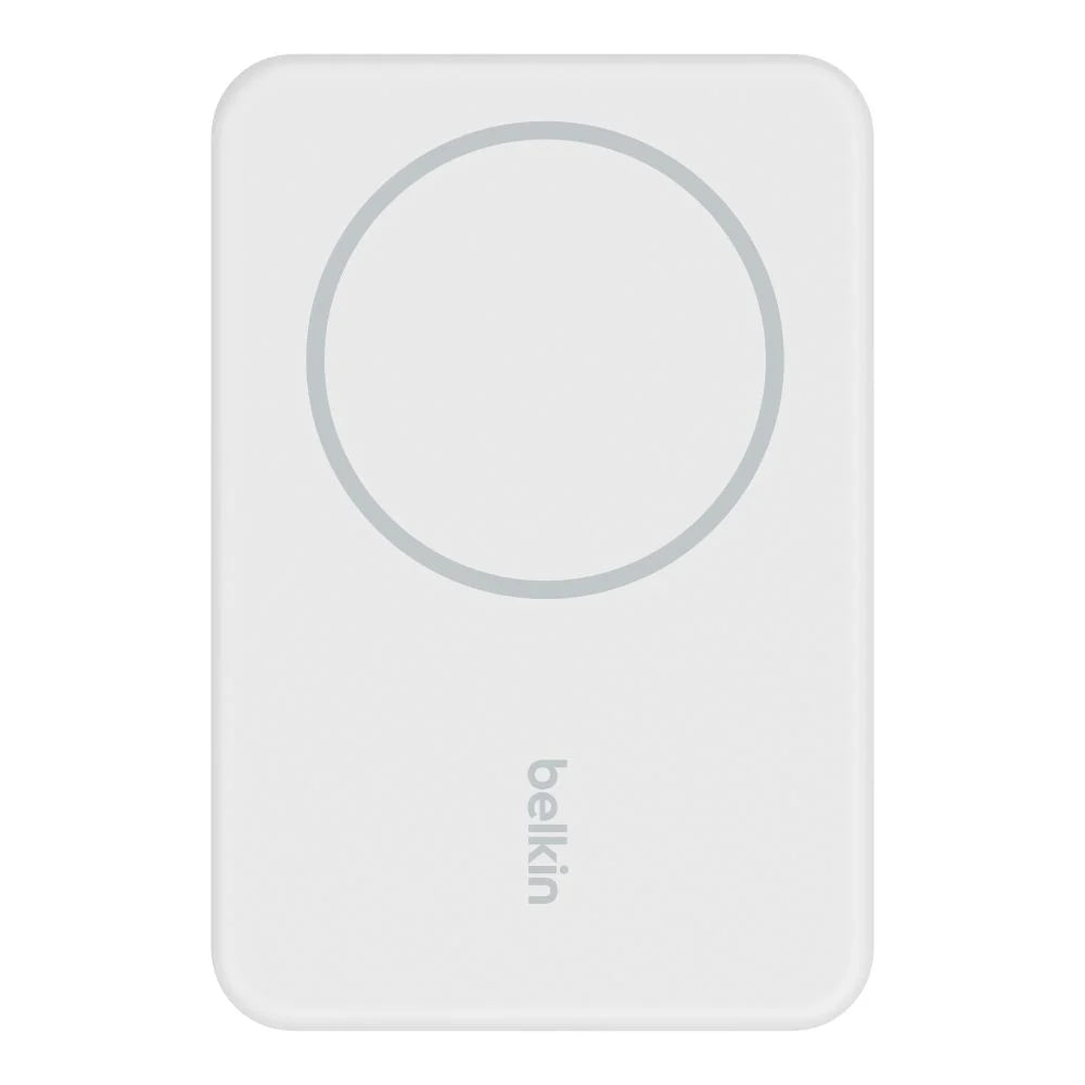 Belkin 5K Magnetic Wireless 5000mAh Power Bank + Kick Stand - White