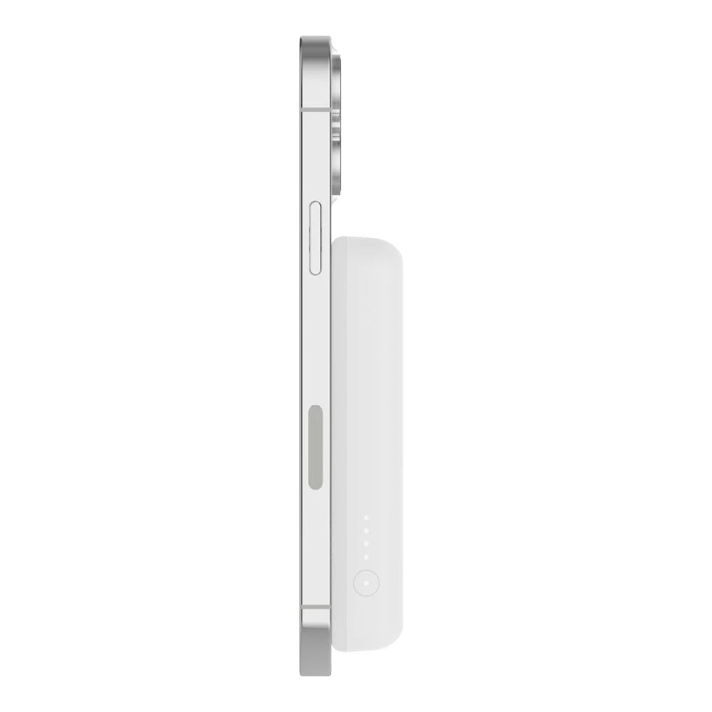 Belkin 5K Magnetic Wireless 5000mAh Power Bank + Kick Stand - White