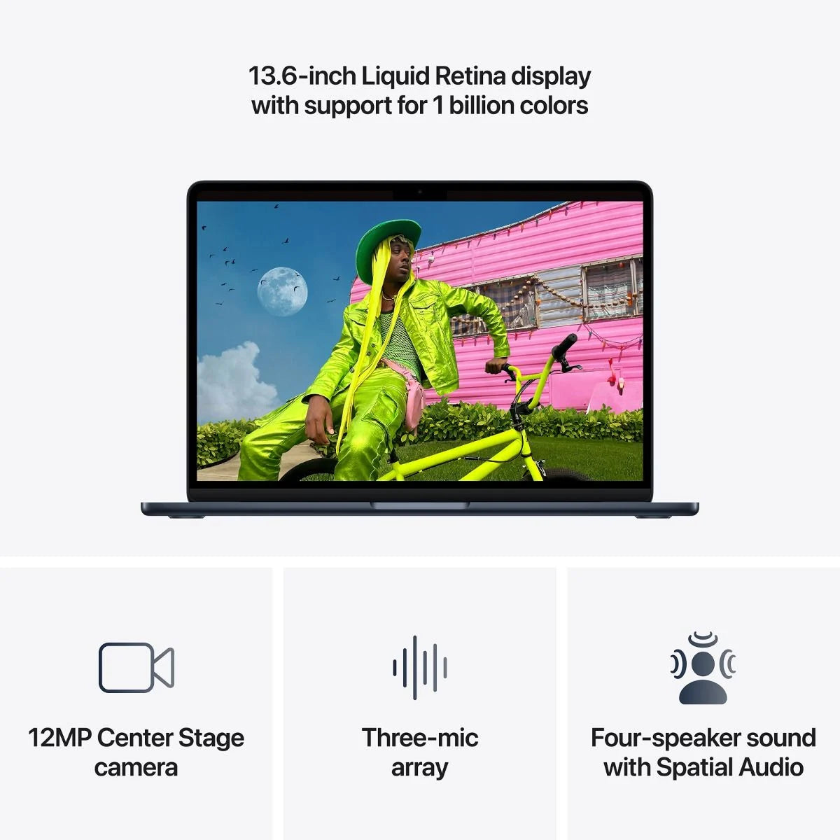 MacBook Air 13-inch | Apple M5 | 10‑core CPU 8‑core GPU | 16GB | 512GB SSD - Midnight